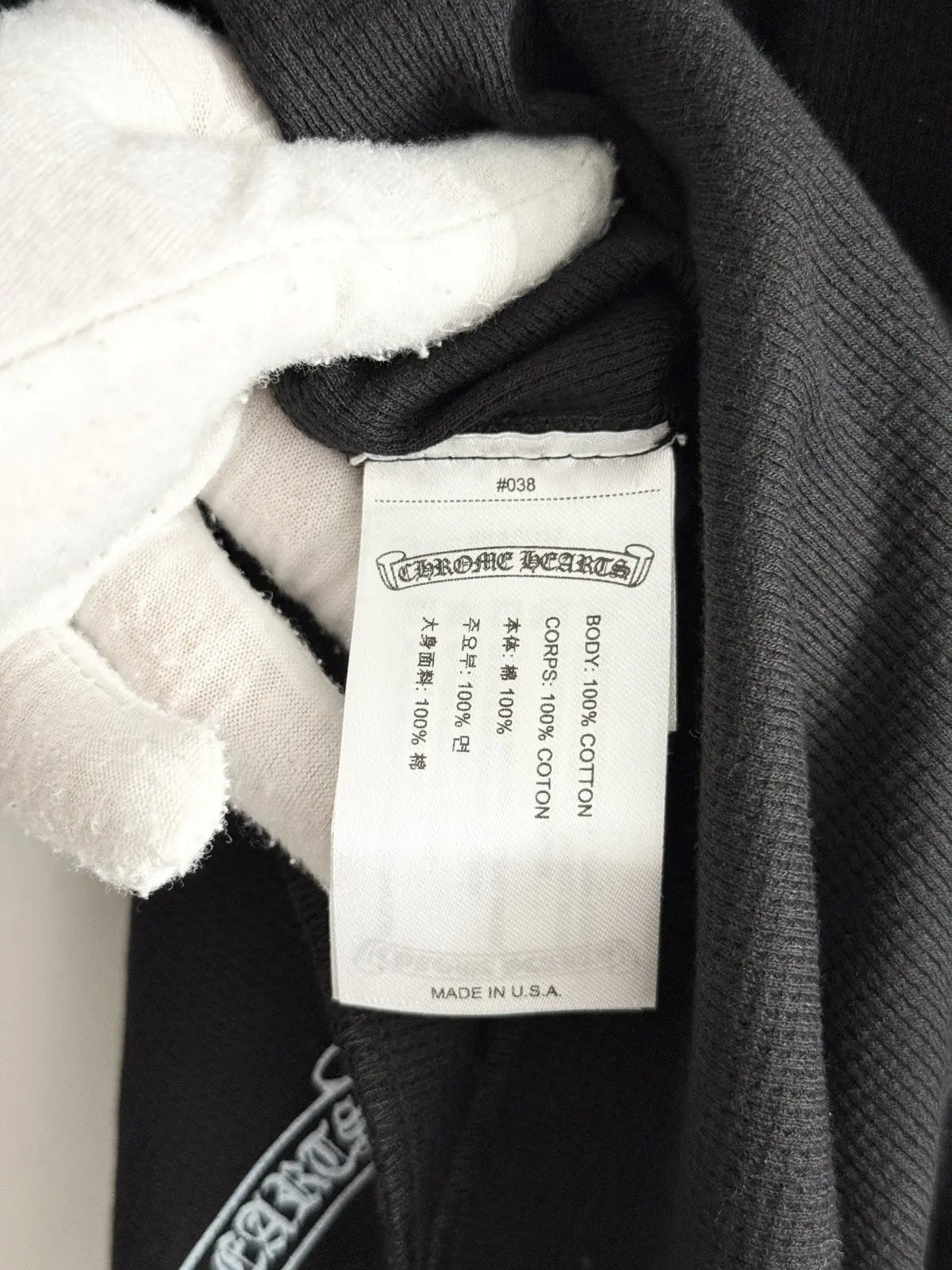 Chrome Hearts Floral Horseshoe Long Sleeve Thermal Tee