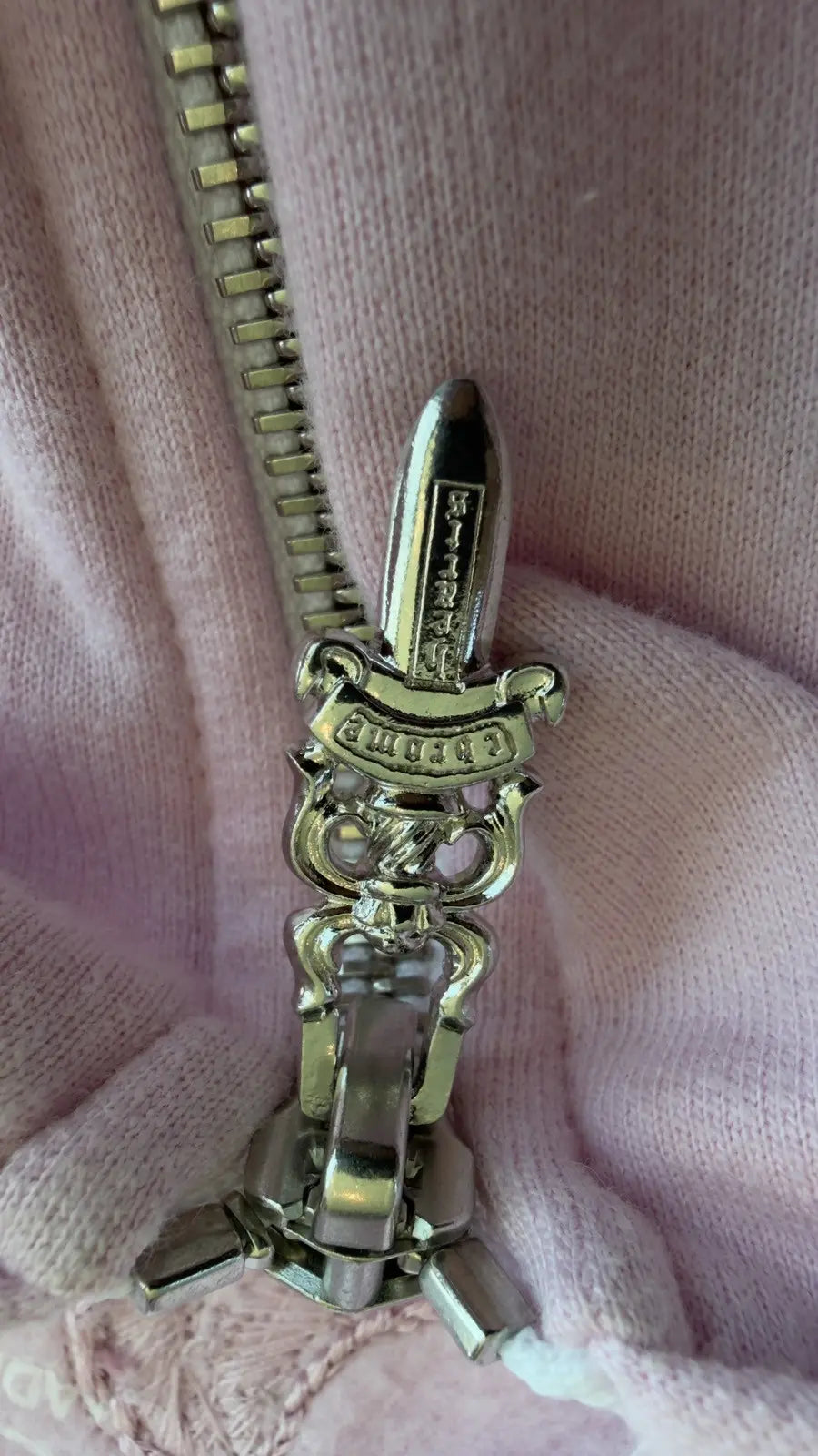 Chrome Hearts Pink Vine Dagger Beaded Hoodie Chrome Hearts