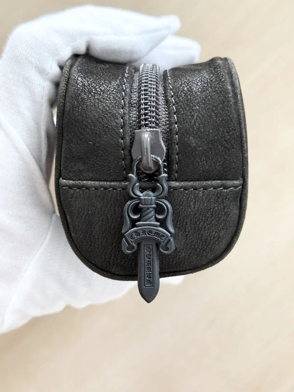 Chrome hearts Suede Leather Sunglasses Case