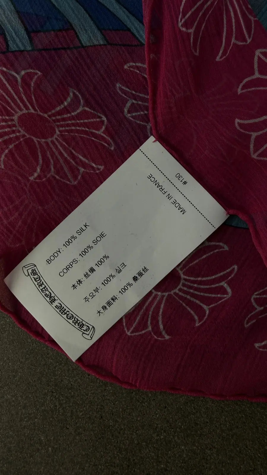 Chrome Hearts Mapplethorpe Print Scarf