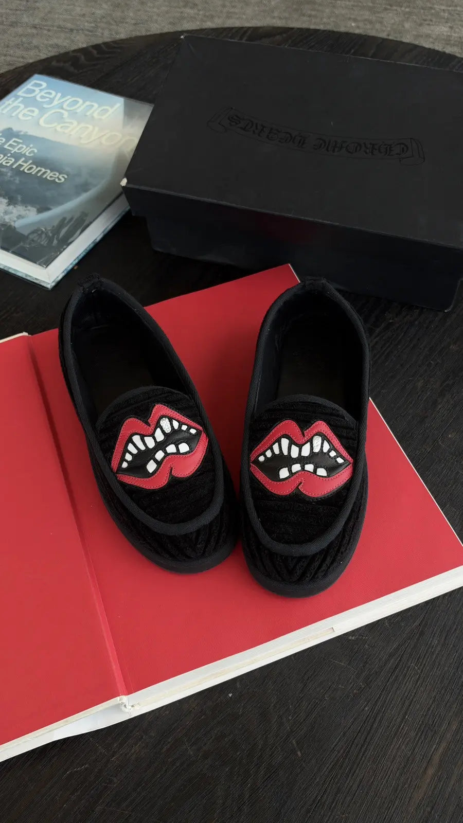 Chrome Hearts x Matty Boy Chomper Patch Slippers Size 41 Chrome Hearts