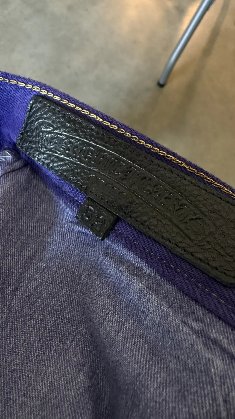 Chrome Hearts St. Barts Levis 501 Purple Jeans