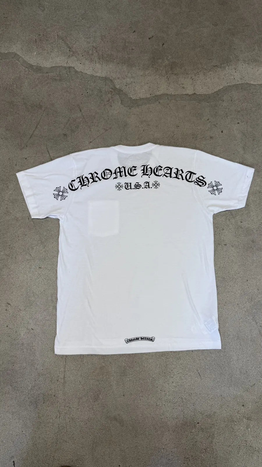 Chrome Hearts Shoulder Scripts Logo Pocket T-Shirt