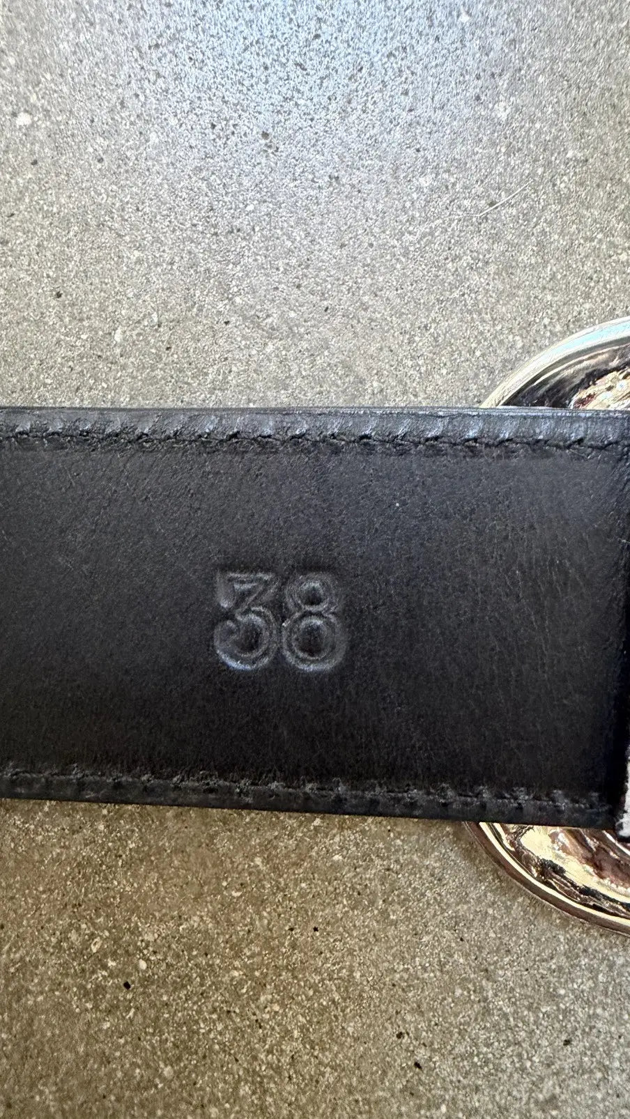 Chrome Hearts Cross Patch Pony Hair Gunslinger Belt