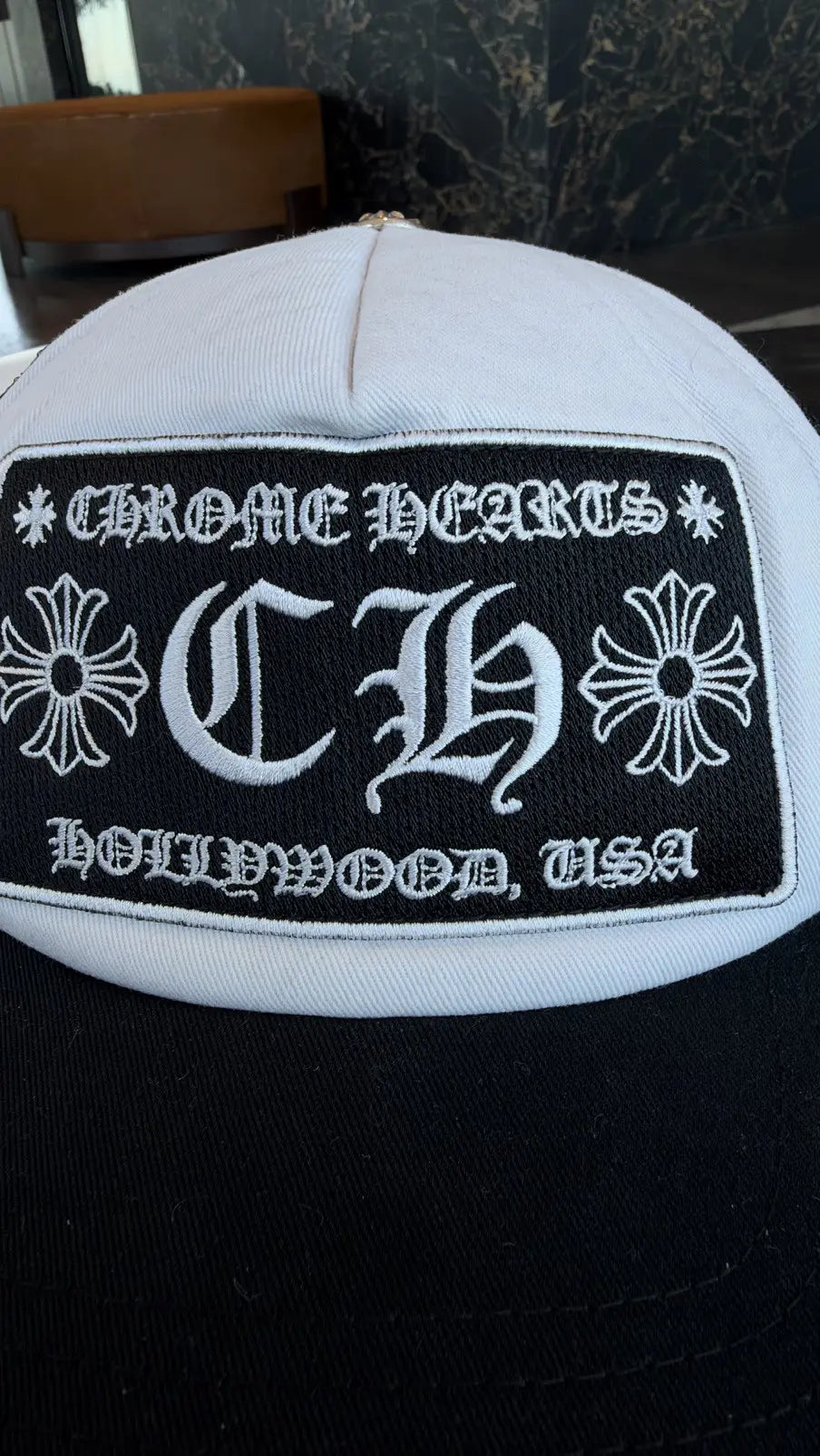 Chrome Hearts CH Hollywood Trucker Hat Chrome Hearts
