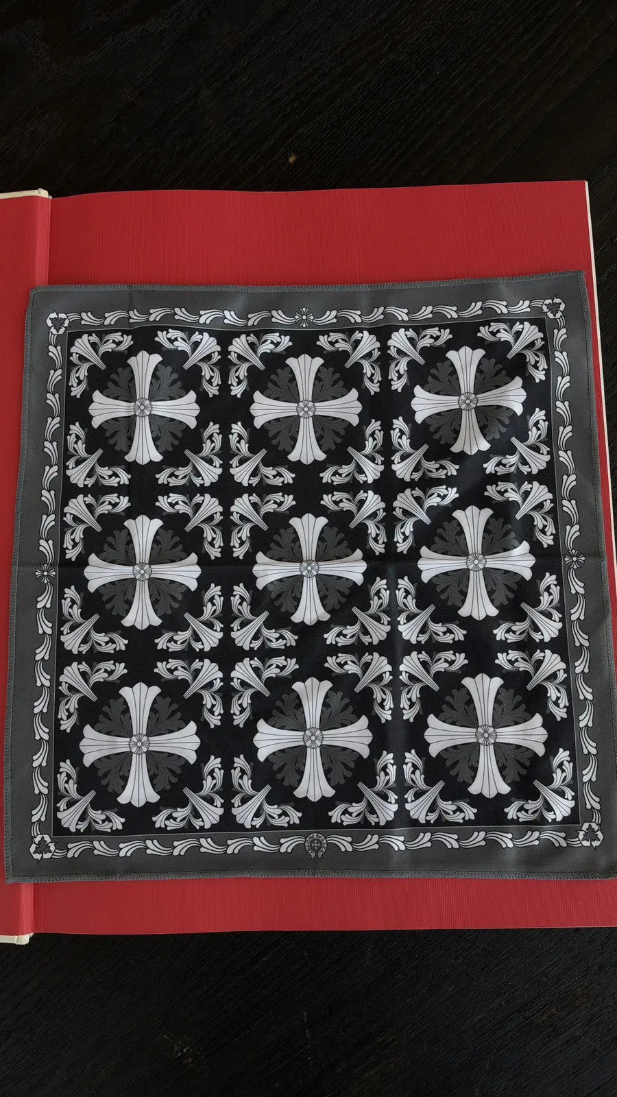 Chrome Hearts Cross Motif Silk Bandana Chrome Hearts