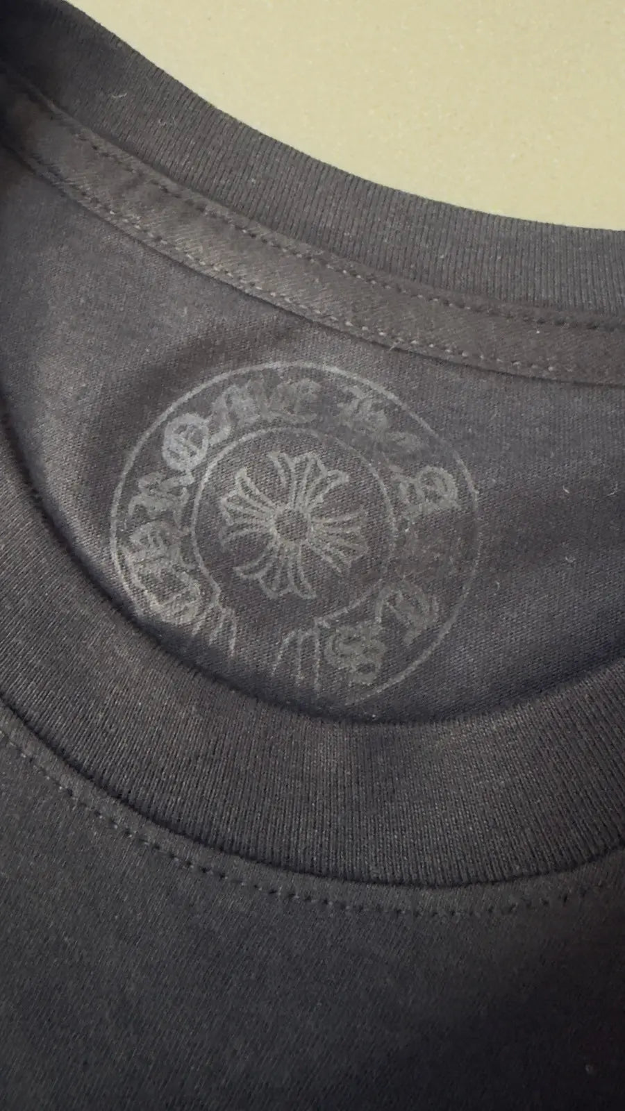 Chrome Hearts Horseshoe Logo Long Sleeve Pocket T-Shirt