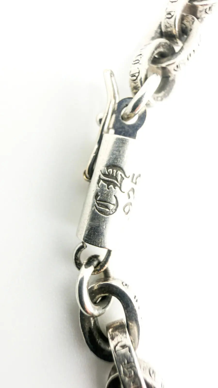 Chrome Hearts Sterling Silver Paper Chain Necklace Chrome Hearts