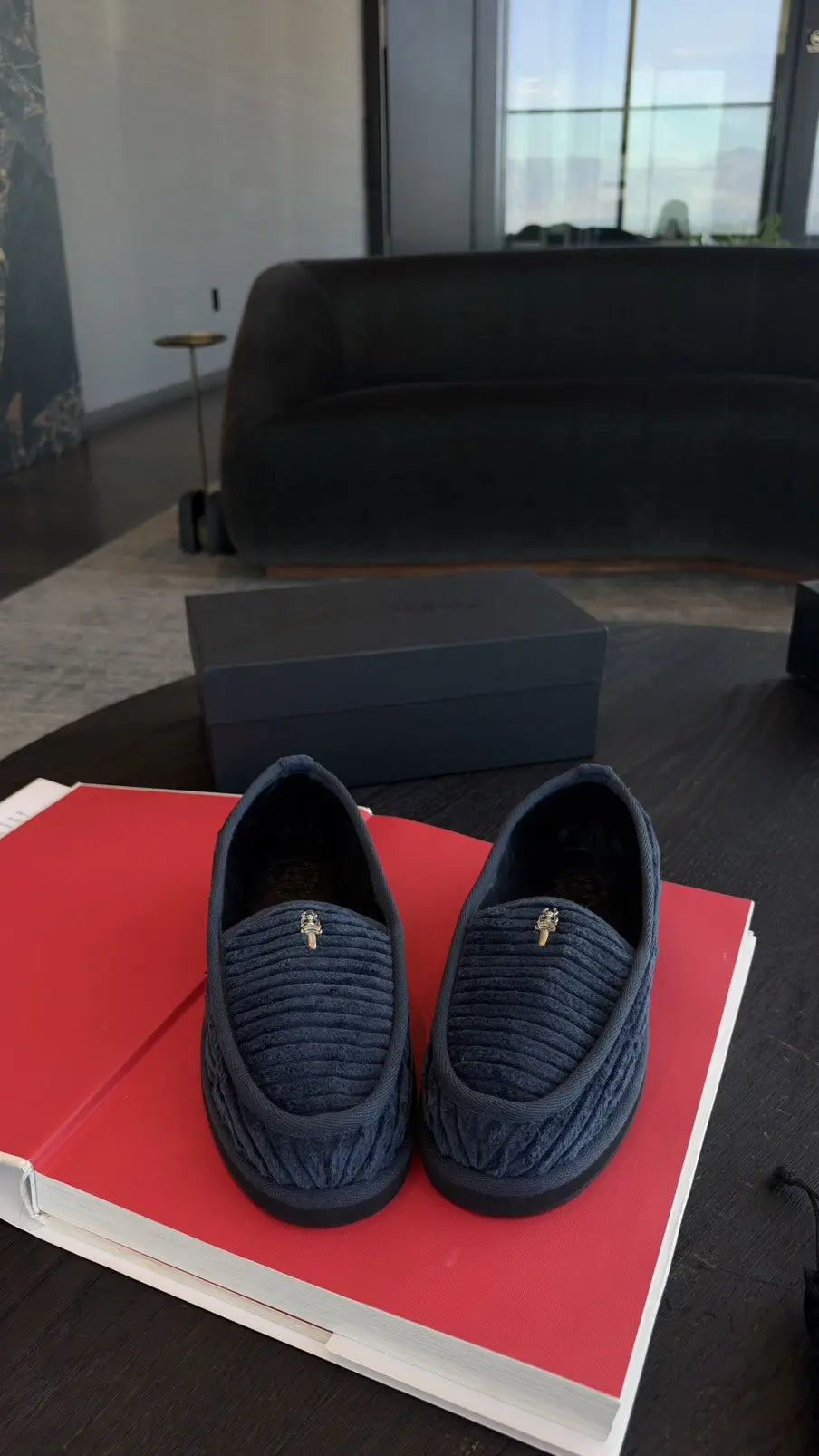 Chrome Hearts Dagger Corduroy Loafers Size 44 Chrome Hearts