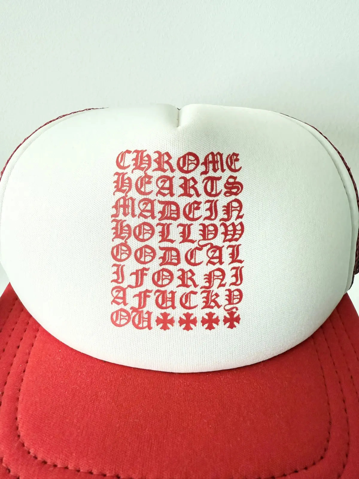 Chrome Hearts Eye Chart Scripts Hat