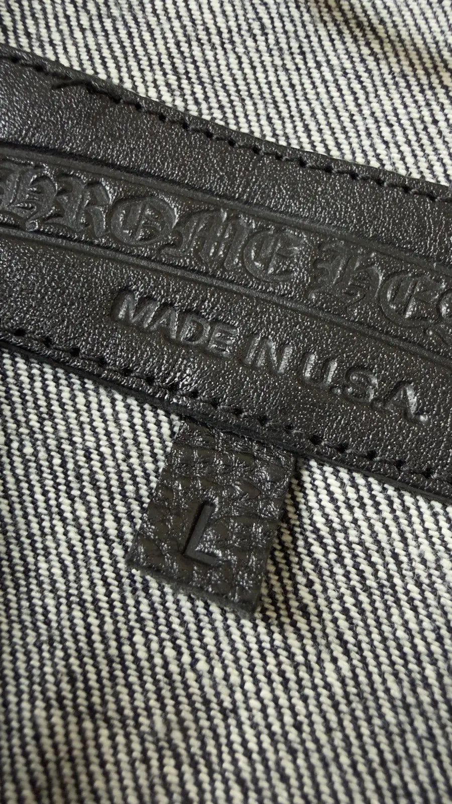 Chrome Hearts Kristian Stark "KS" Cut Denim Jacket