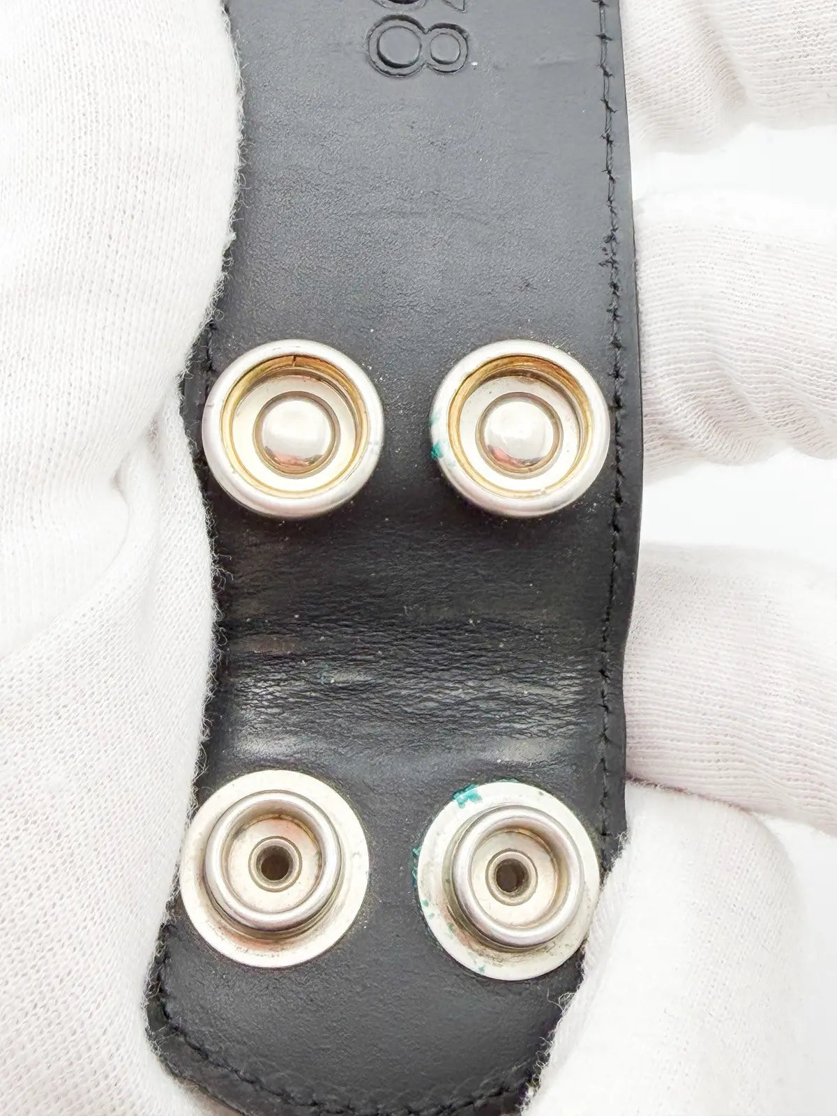Chrome Hearts Black Leather Belt Strap (No Buckle)