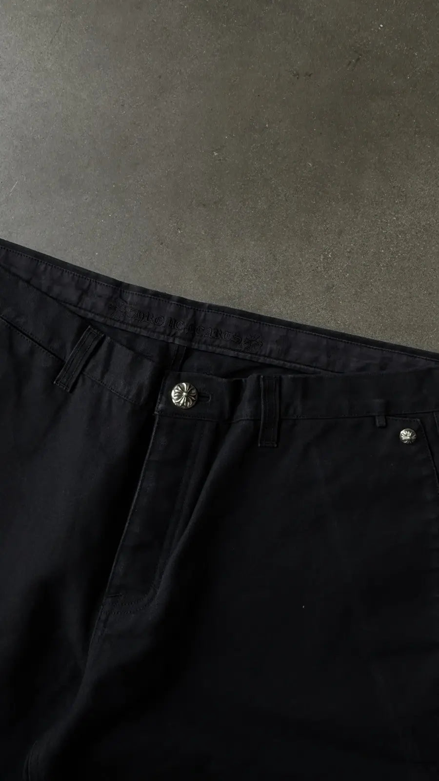 Chrome Hearts Flooded Back Patches Carpenter Pants