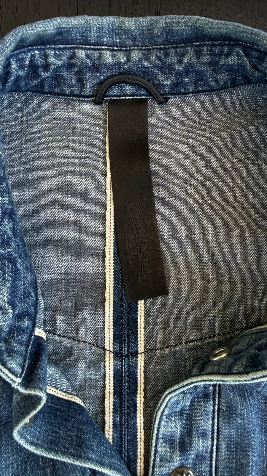 Chrome Hearts Denim Cross Western Shirt Chrome Hearts