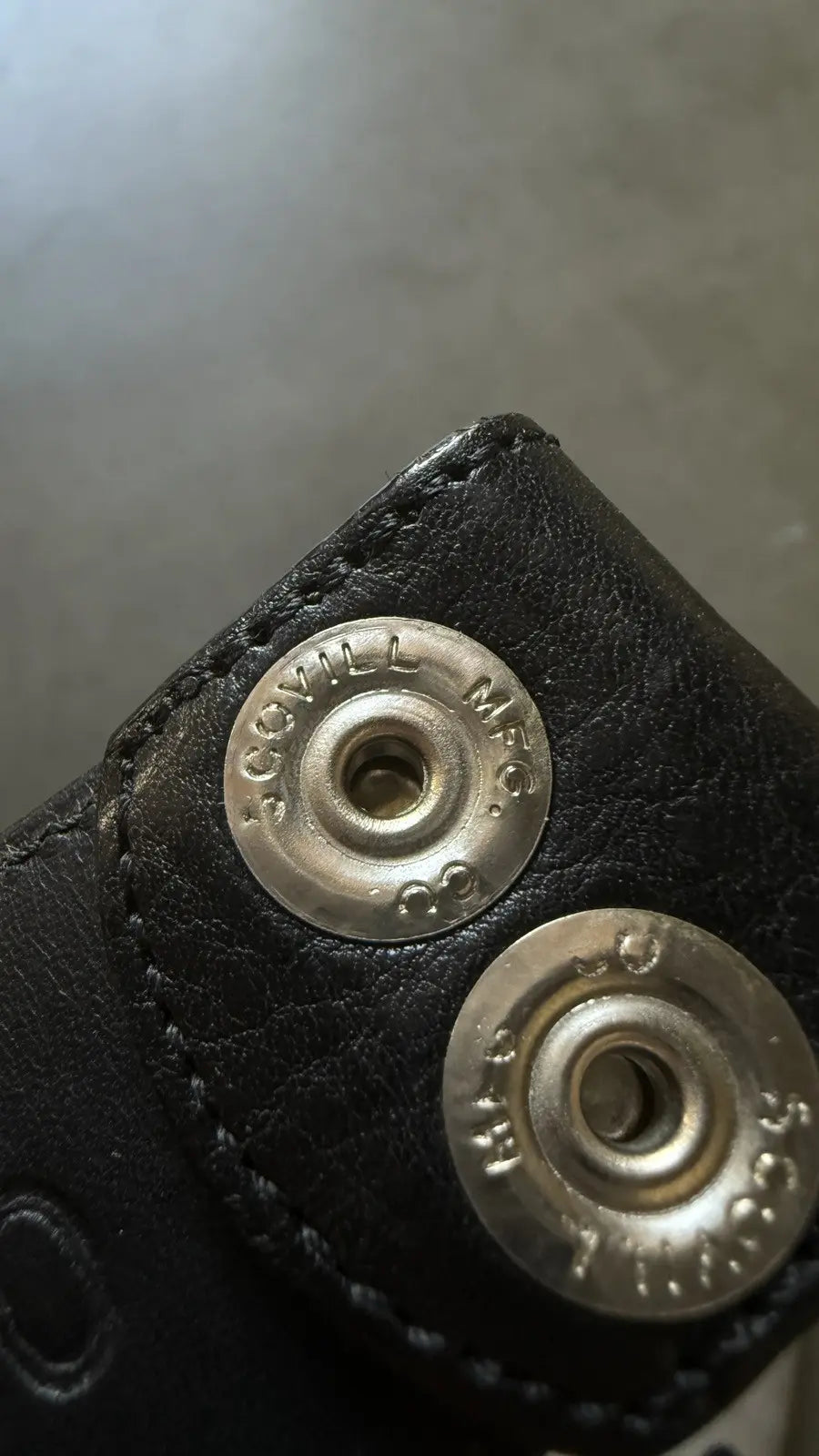 Chrome Hearts Black Leather Belt Strap (No Buckle)