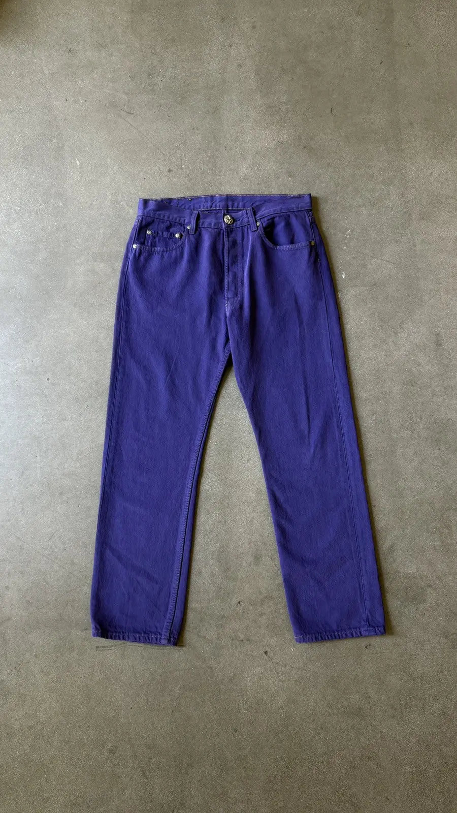 Chrome Hearts St. Barts Levis 501 Purple Jeans