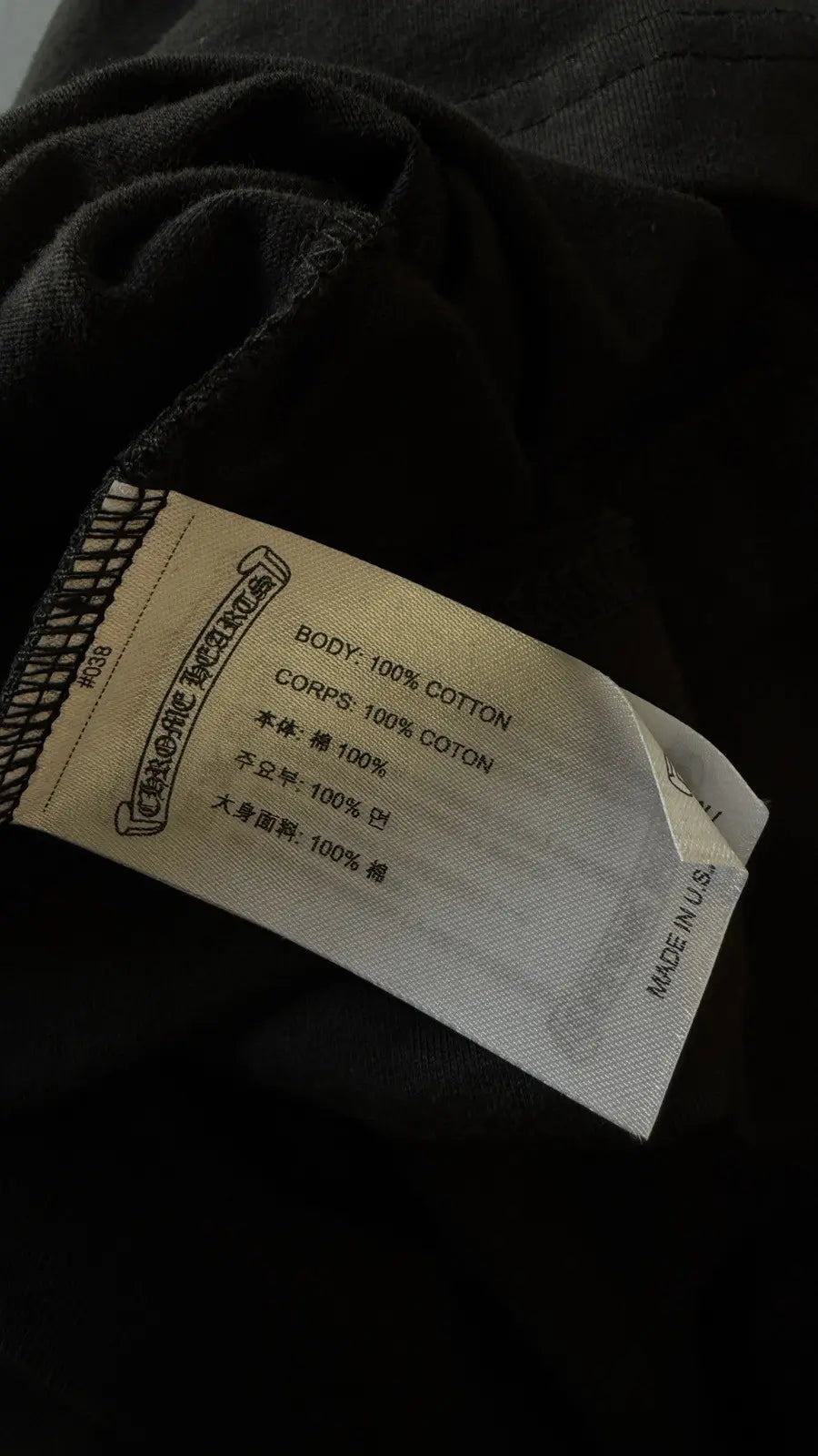 Chrome Hearts Neon Horseshoe Logo Pocket T-Shirt