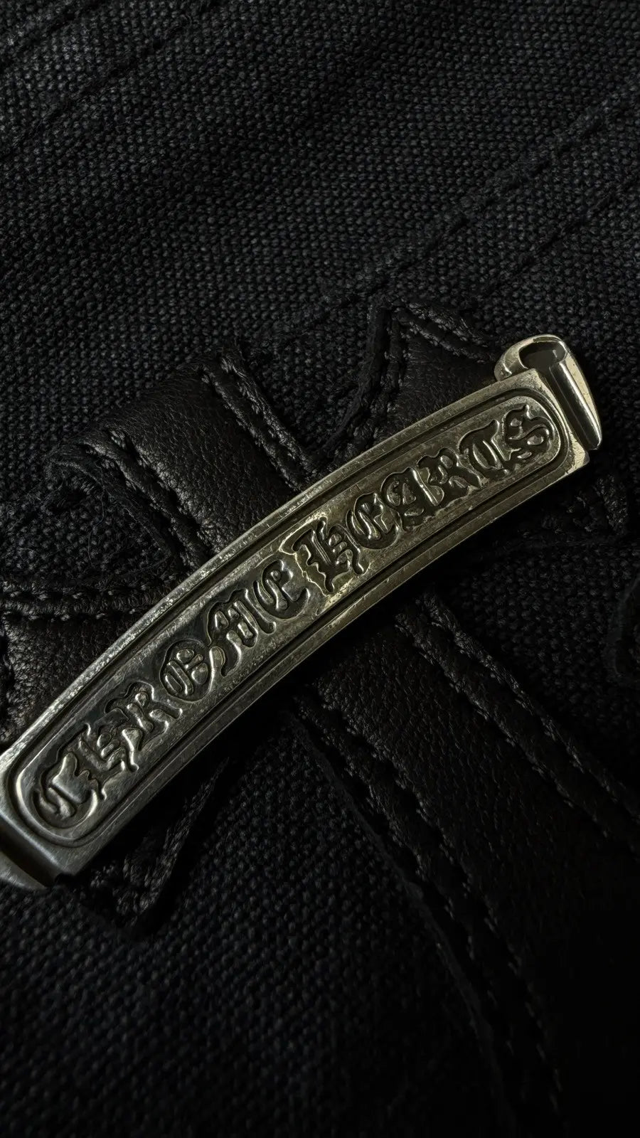 Chrome Hearts Flooded Back Patches Carpenter Pants