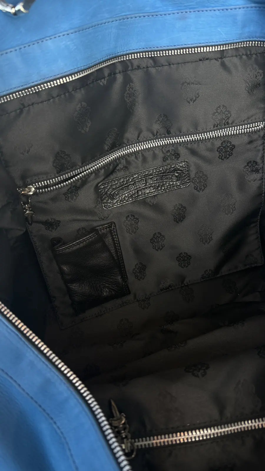 Chrome Hearts Patch Lyon Dagger Suede Weekend Bag Chrome Hearts