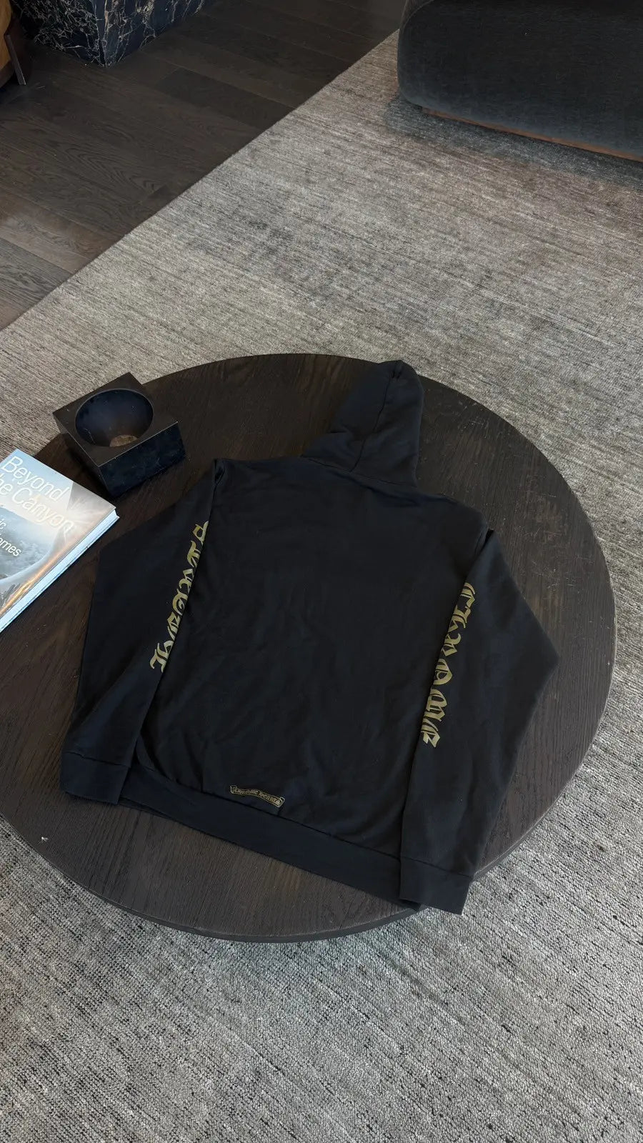 Chrome Hearts Vertical Logo Zip-Up Hoodie Chrome Hearts