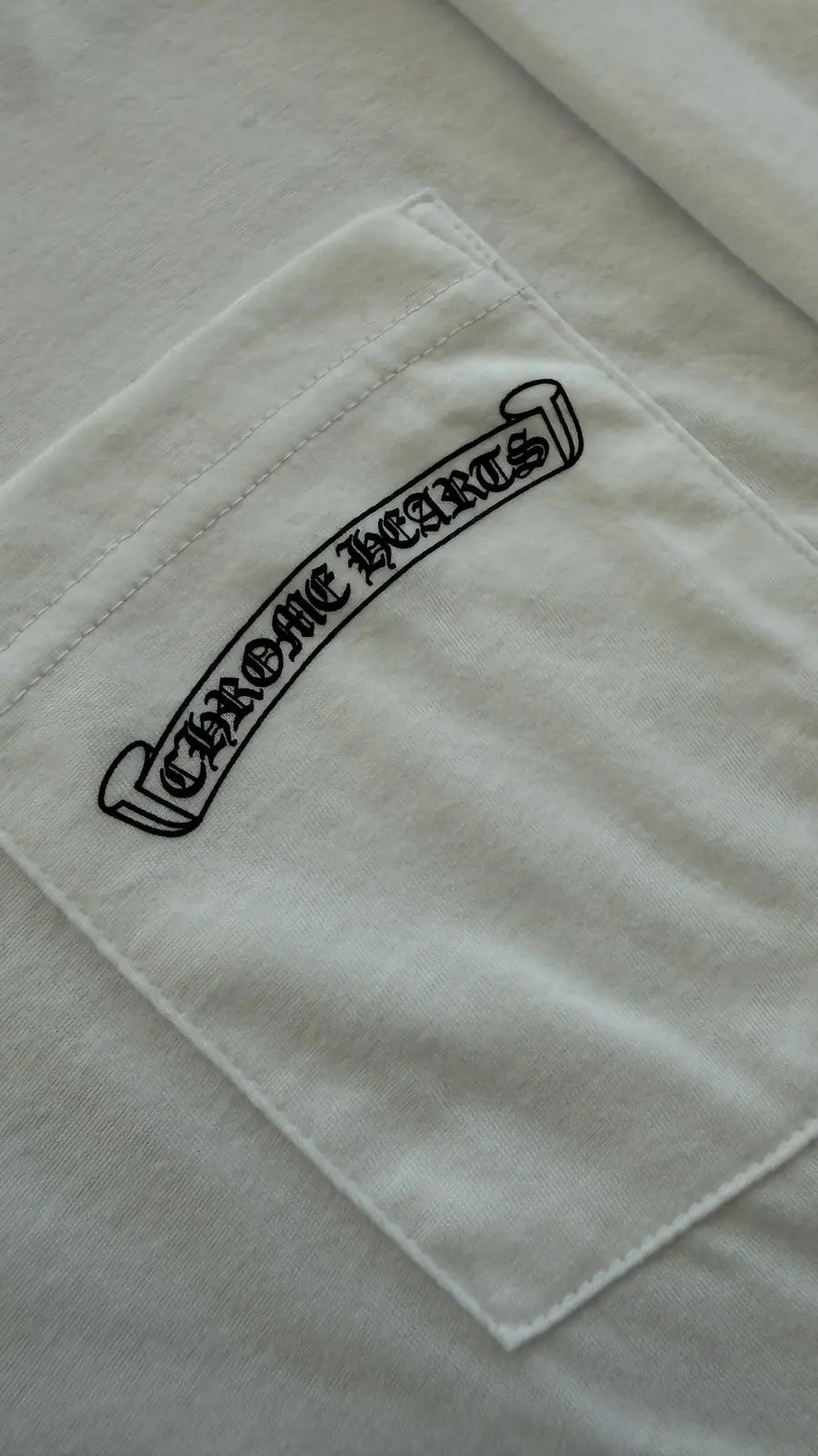 Chrome Hearts Scroll Logo Pocket Long-Sleeve Chrome Hearts