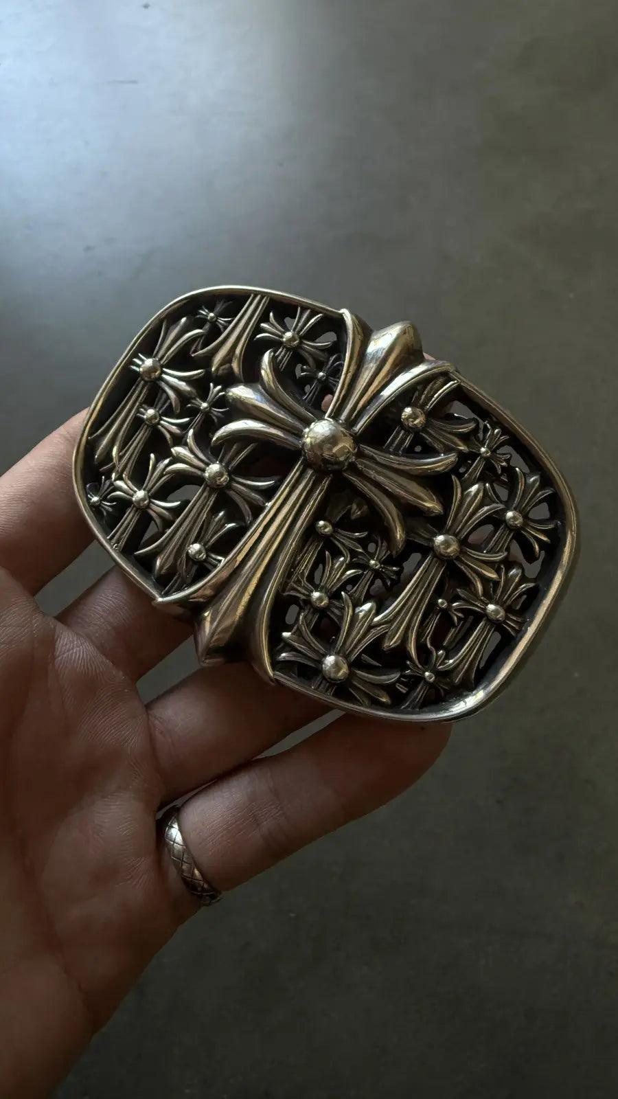 Chrome Hearts Cemetery Cross Belt Buckle