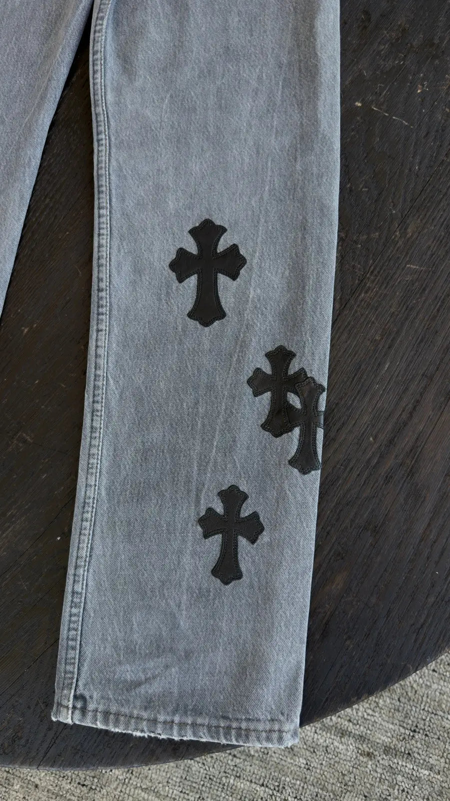 Chrome Hearts Cross Patch Denim Jeans Size 31 Chrome Hearts