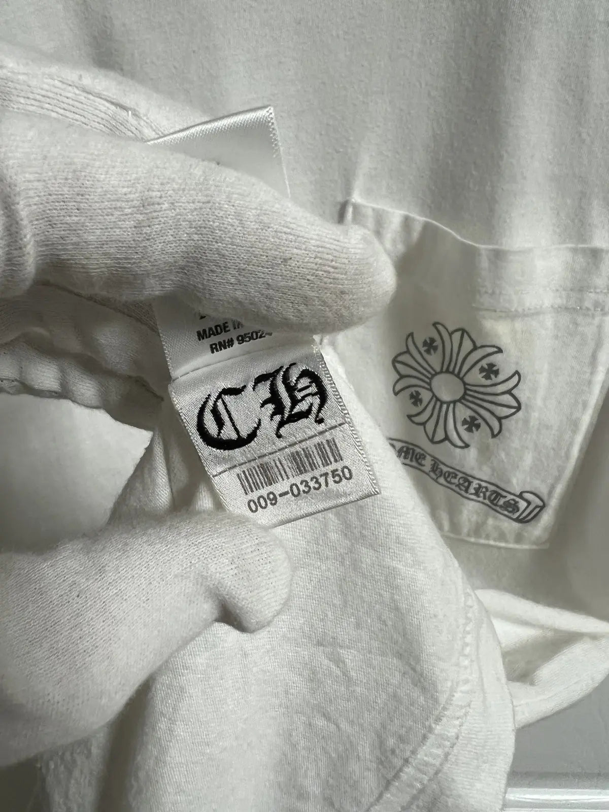 Chrome Hearts Matrix Cross Scroll Logo Pocket Tee