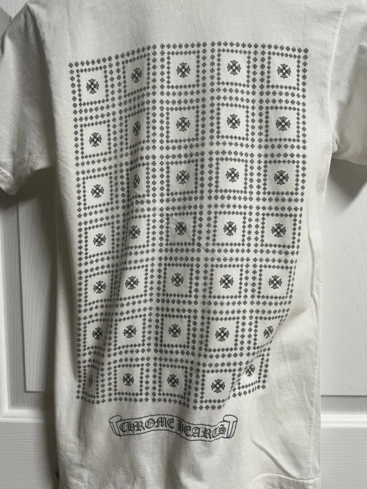 Chrome Hearts Matrix Cross Scroll Logo Pocket Tee