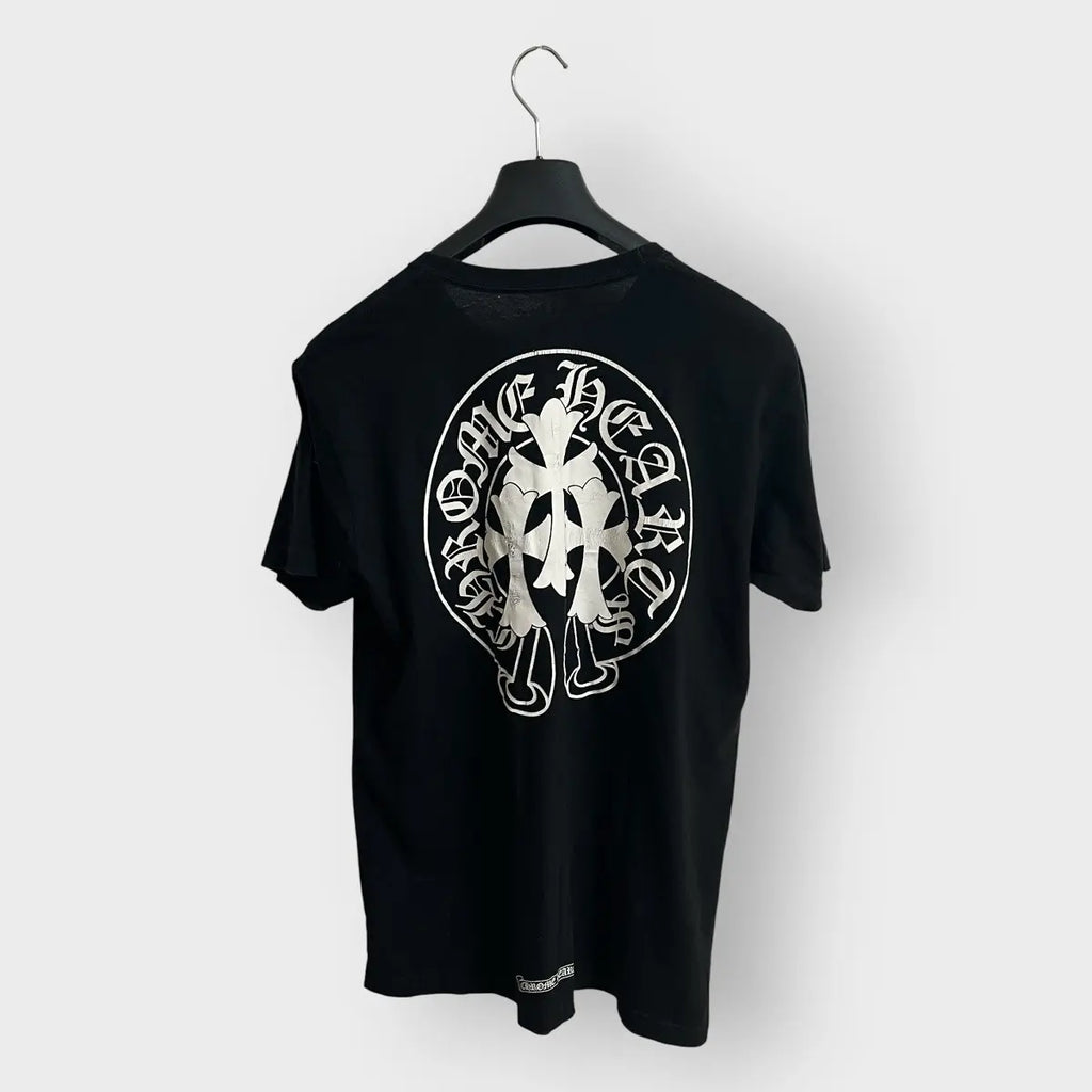 Chrome Hearts Triple Cross Horseshoe Short Sleeve Tee
