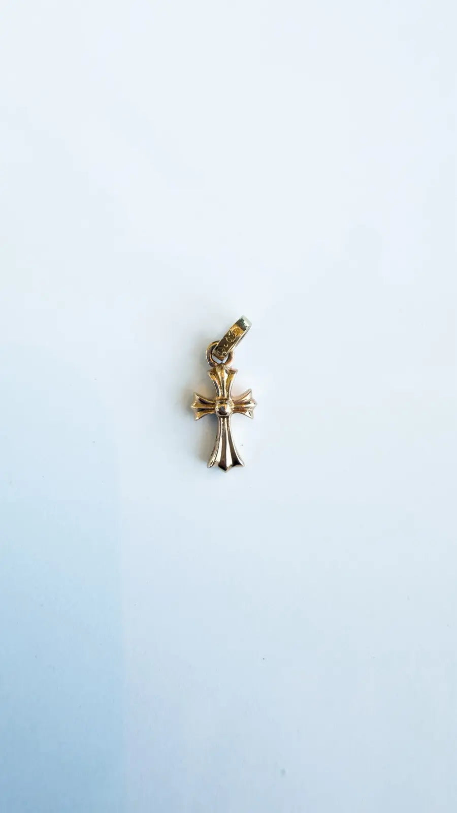 Chrome Hearts 22K Gold Baby Fat Cross Pendant Chrome Hearts