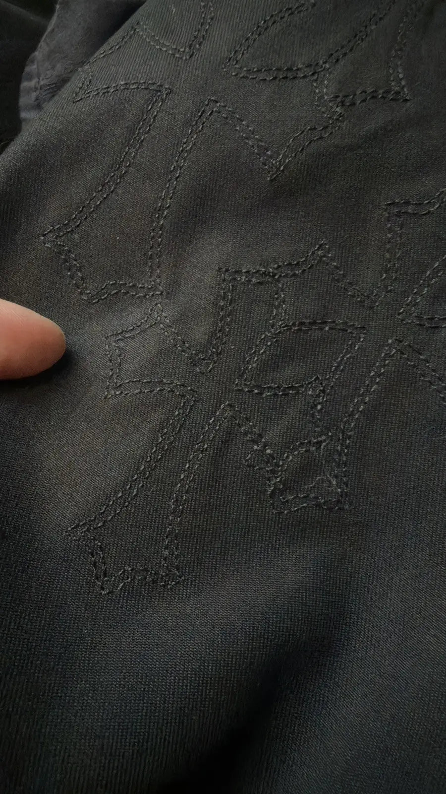 Chrome Hearts Black Camouflage Cross Patch Chino Pants