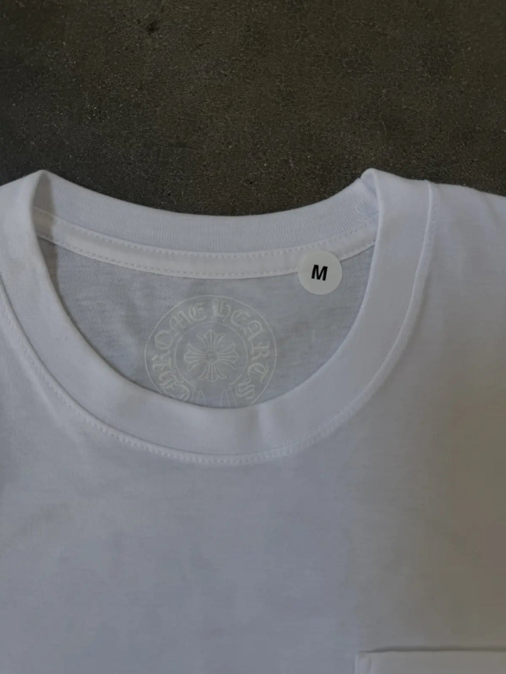 Chrome Hearts Horseshoe Logo Pocket T-Shirt White