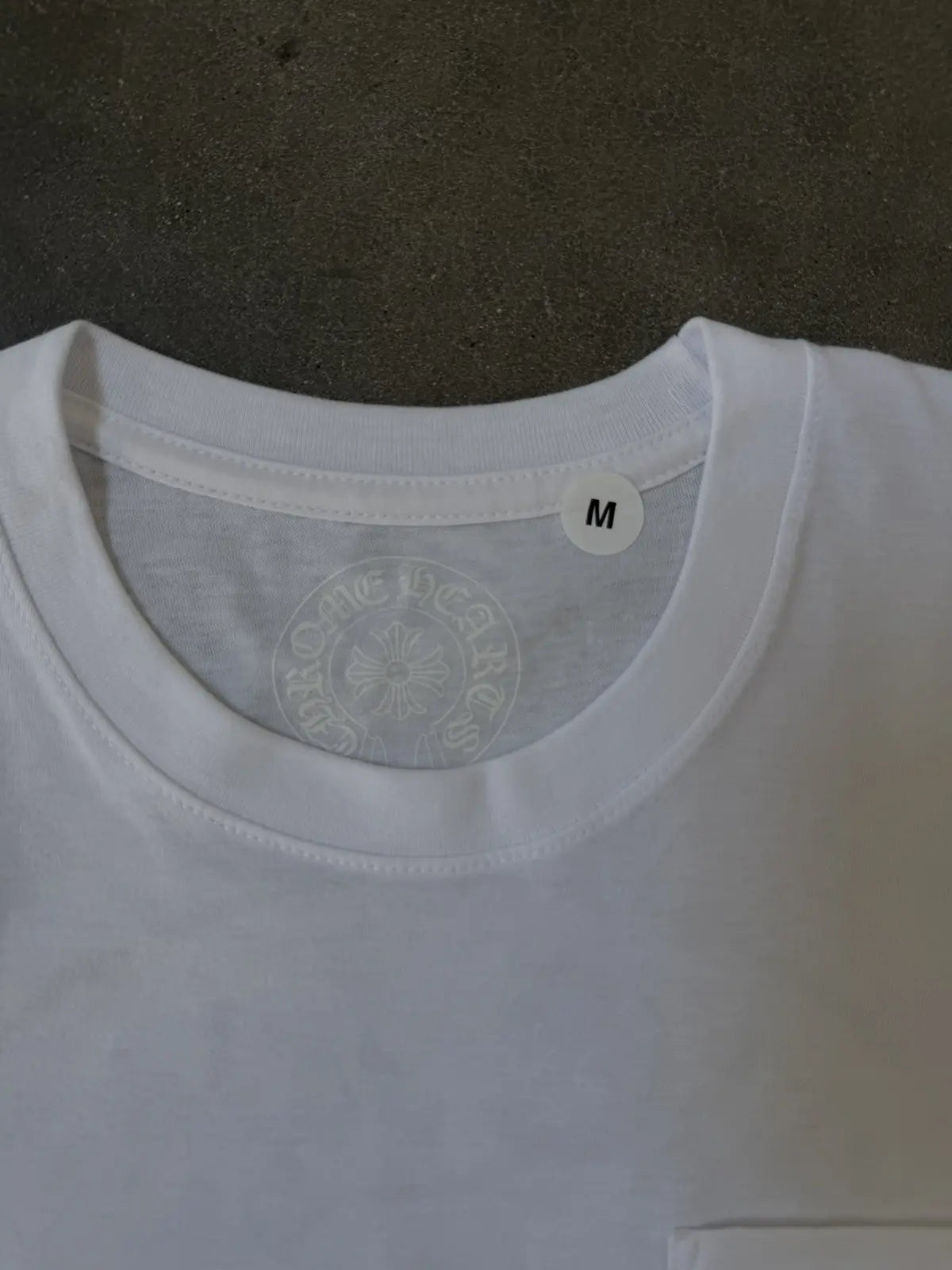 Chrome Hearts Horseshoe Logo Pocket T-Shirt White
