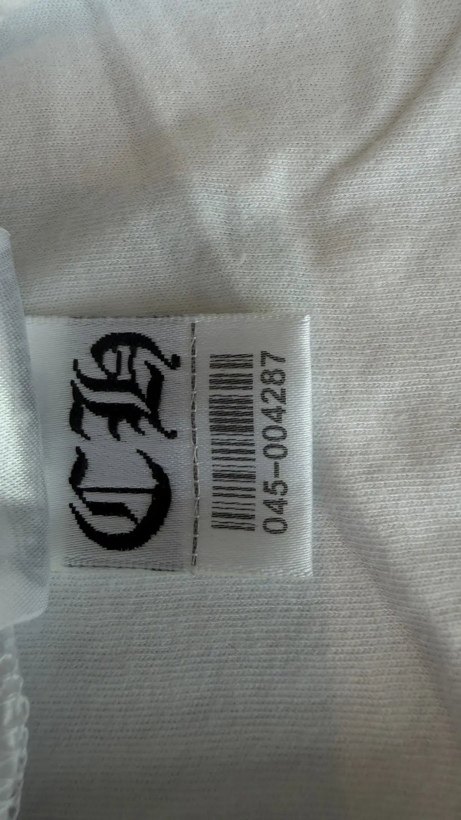 Chrome Hearts White Embroidered Pocket Long Sleeve T-Shirt Size M Chrome Hearts