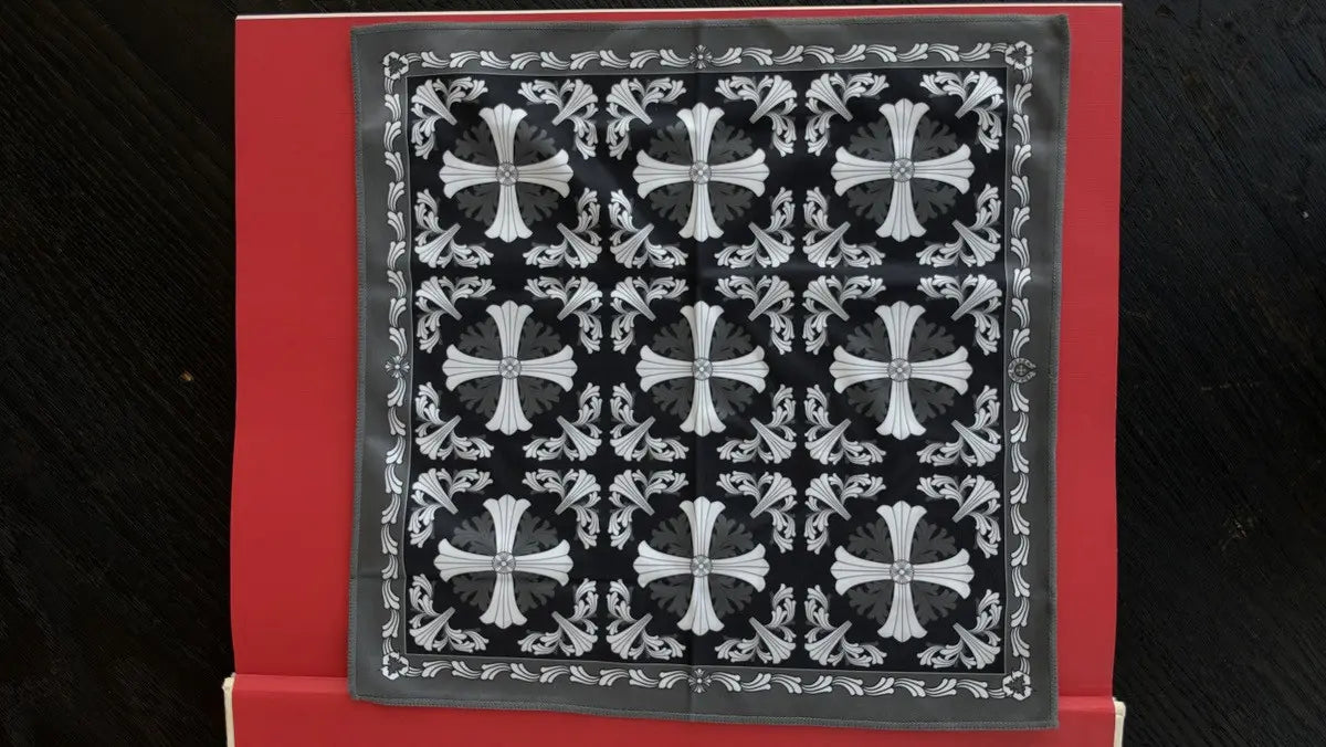 Chrome Hearts Cross Motif Silk Bandana Chrome Hearts