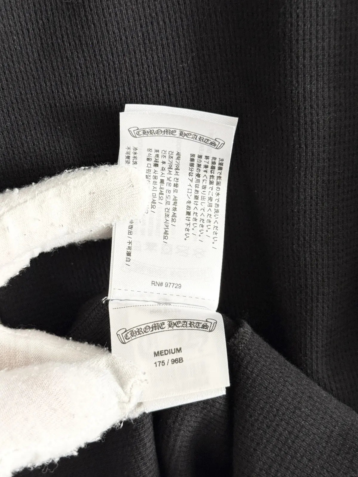 Chrome Hearts Floral Horseshoe Long Sleeve Thermal Tee