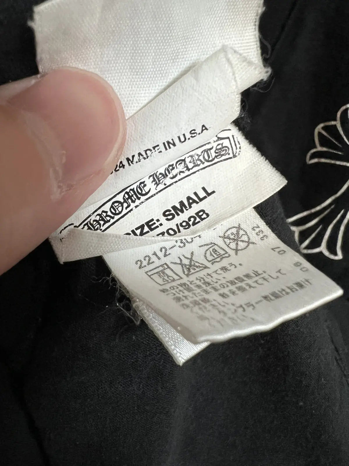 2010s Chrome Hearts Triple Cross Scroll Logo Tee