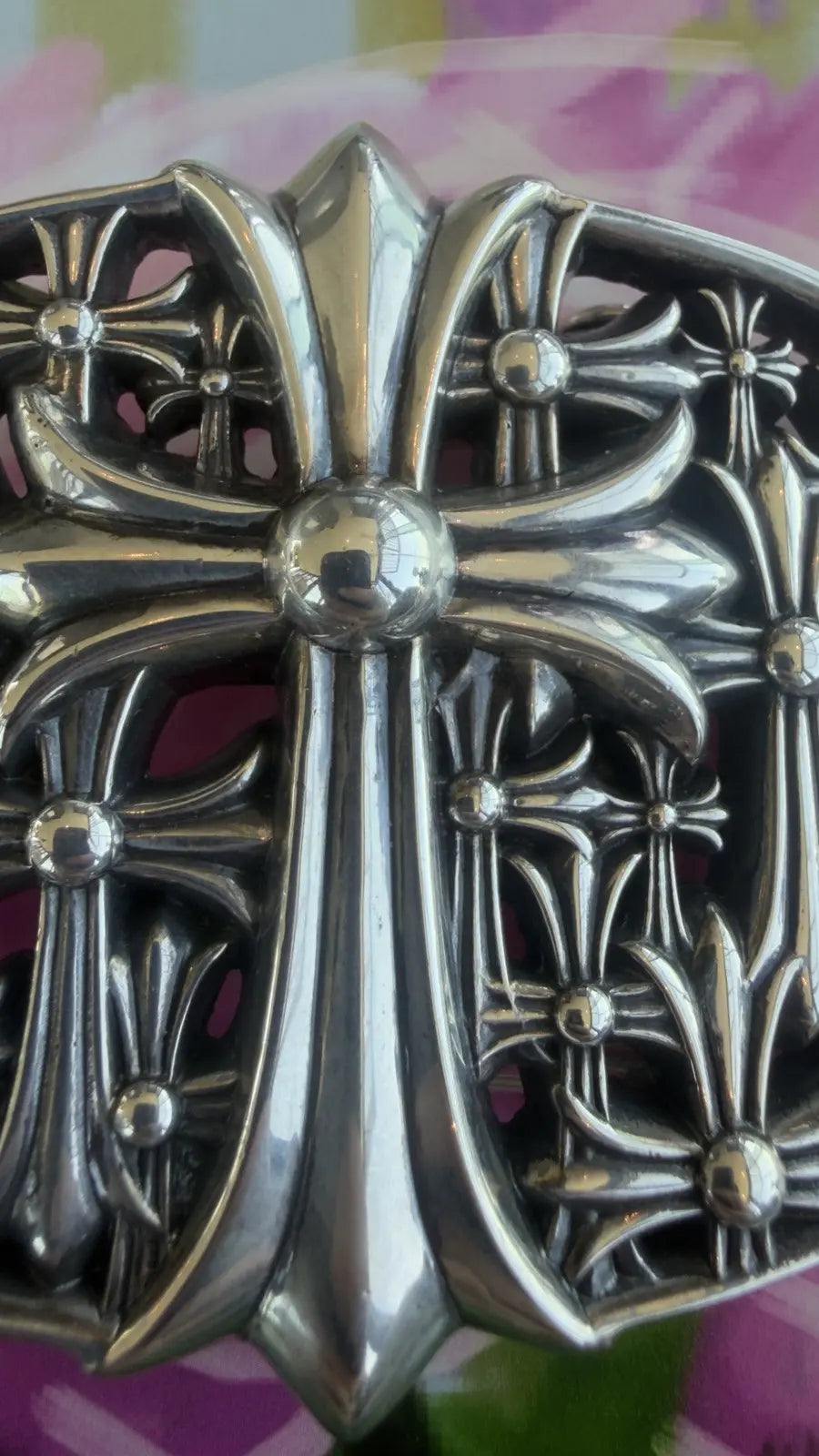 Chrome Hearts Cemetery Cross Belt Buckle Chrome Hearts