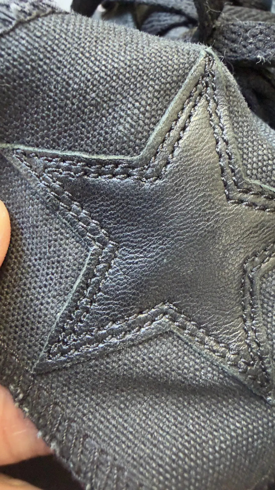 Chrome Hearts Triple Black Star Patch Converse Chuck Taylor