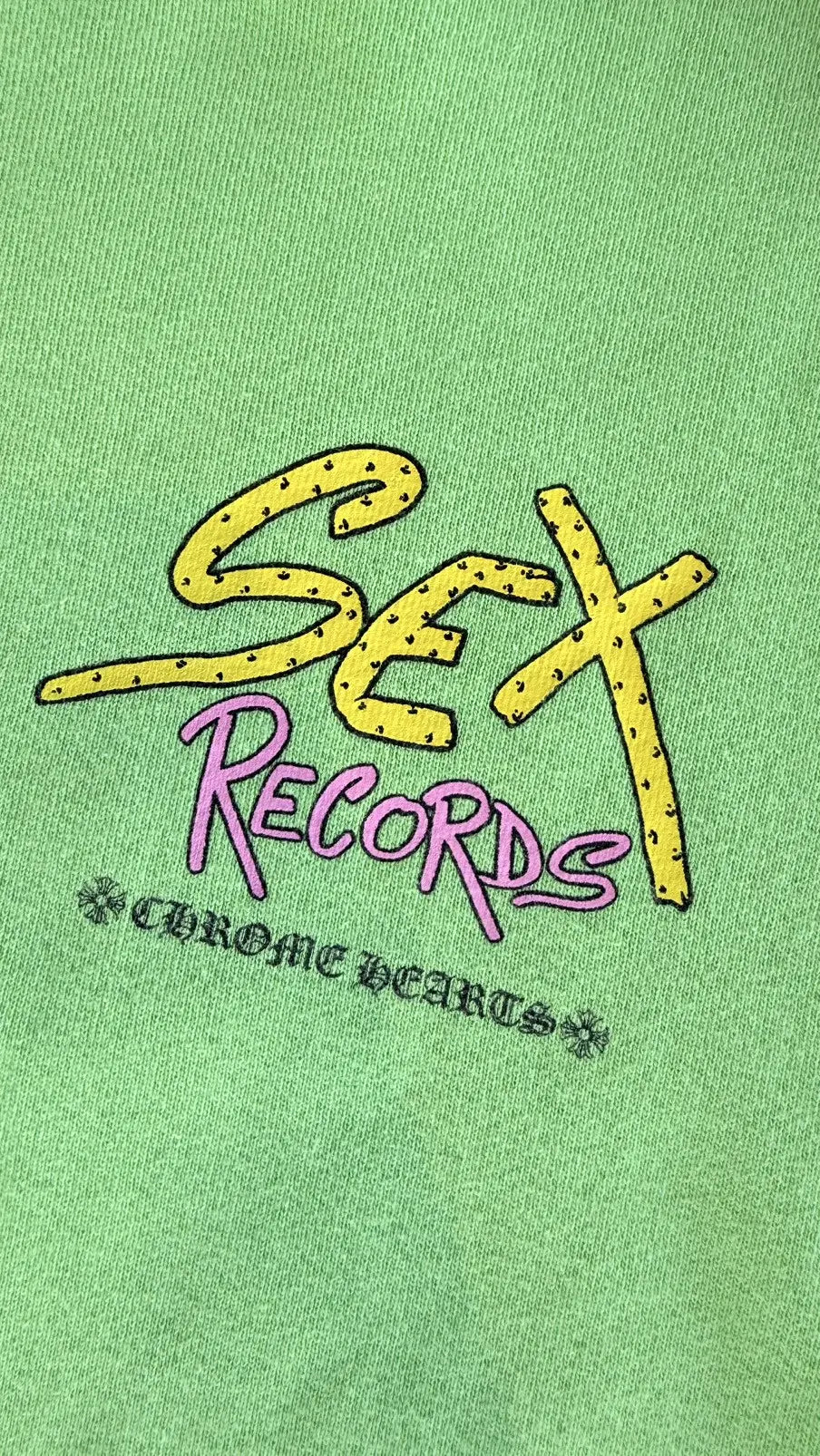 Chrome Hearts × Matty Boy "Sex Records" Crewneck Sweatshirt Size L Chrome Hearts