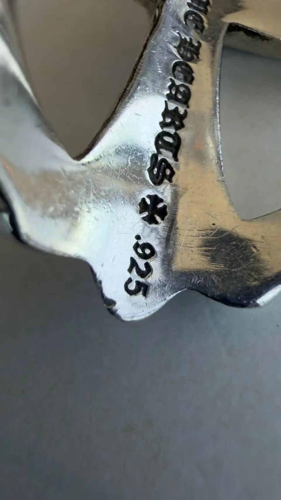 Chrome Hearts Infinity CH Cross Ring Crafted Size 8.5 Chrome Hearts