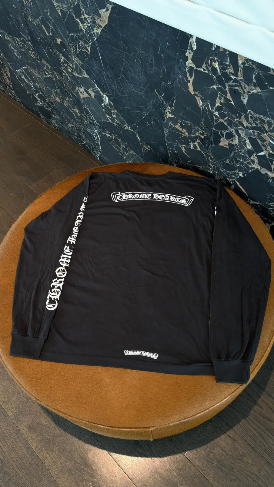 Chrome Hearts Scroll Logo Long-Sleeve T-Shirt Size XXL Chrome Hearts