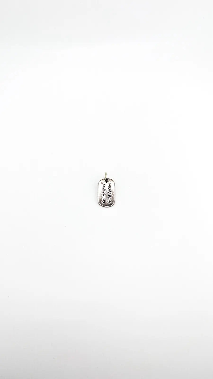 Chrome Hearts D Tag Cemetery Pendant