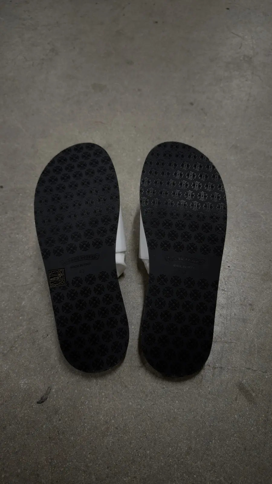 Chrome Hearts Leather Flip Flops
