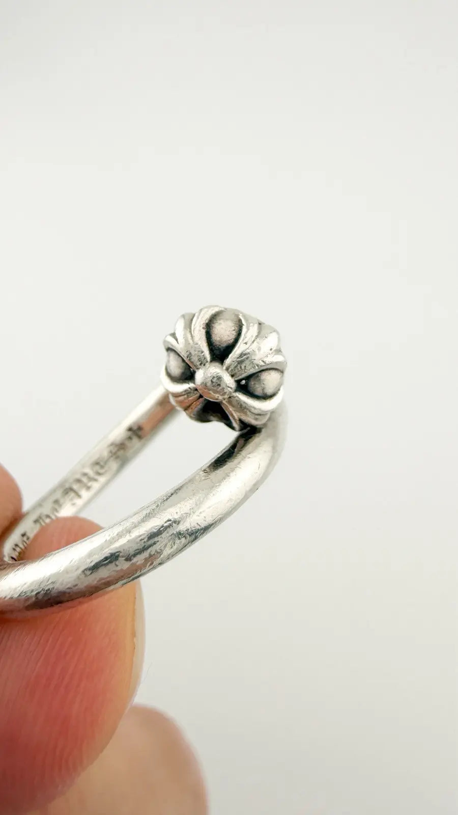 Chrome Hearts Nail Cross Ball Ring