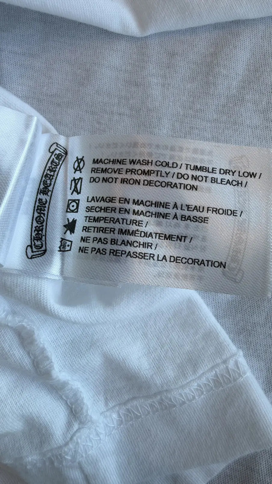 Chrome Hearts Scroll Logo Pocket T-Shirt Size XL Chrome Hearts