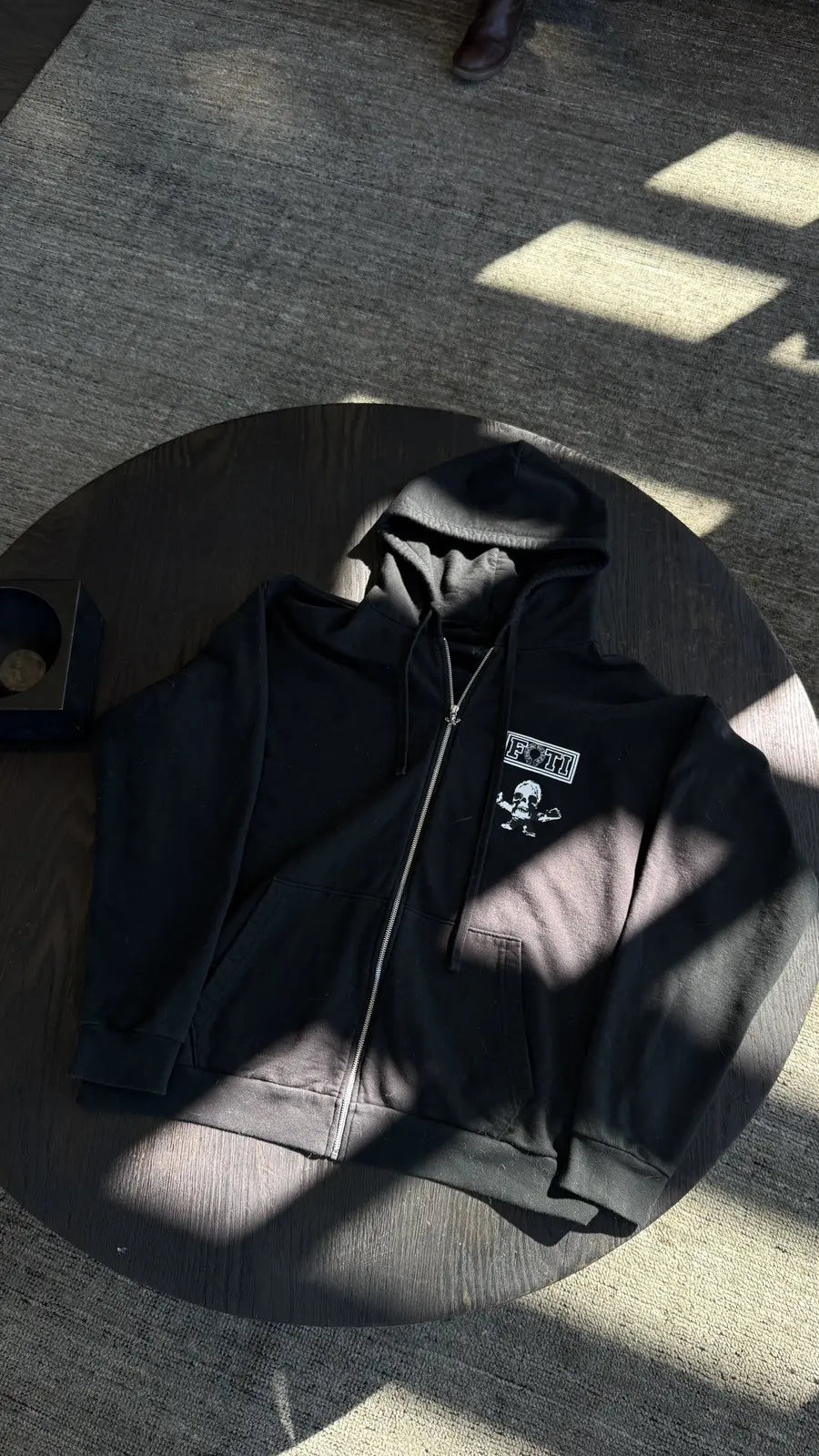 Chrome Hearts Black Multi FOTI Tic Tac Toe Zip Up Chrome Hearts