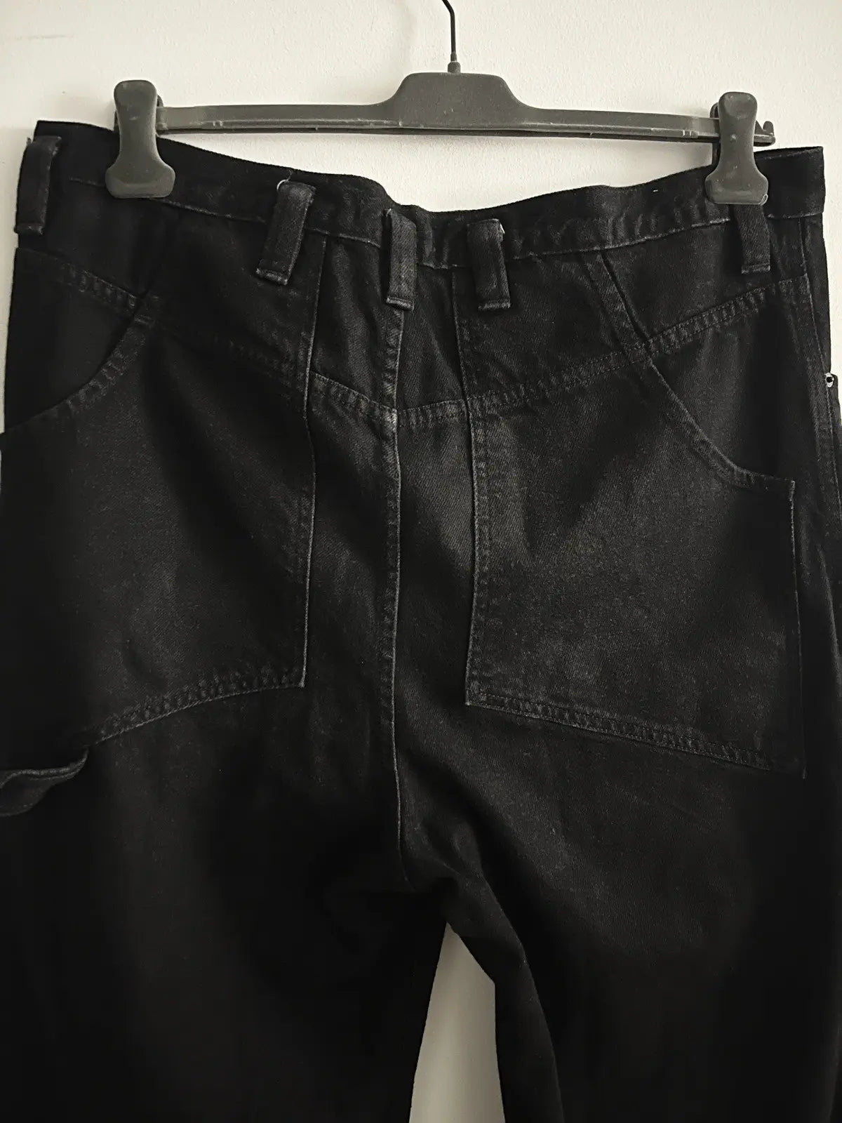 Eckhaus Latta Black Wide Leg Denim Jeans