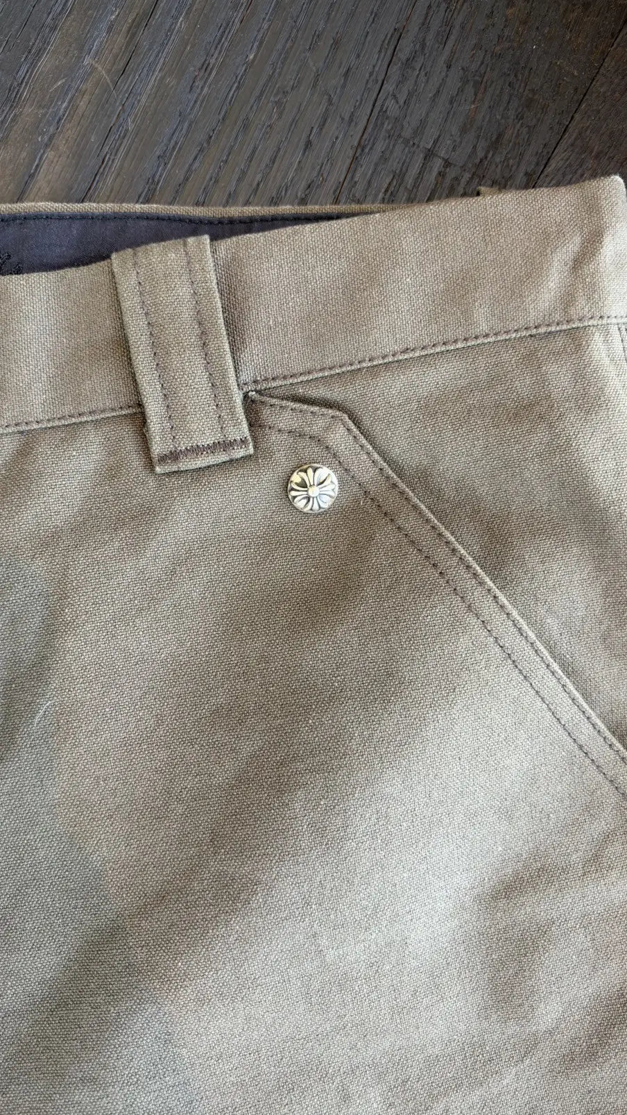 Chrome Hearts Cross Patch Double Knee Carpenter Shorts Size 36 Chrome Hearts